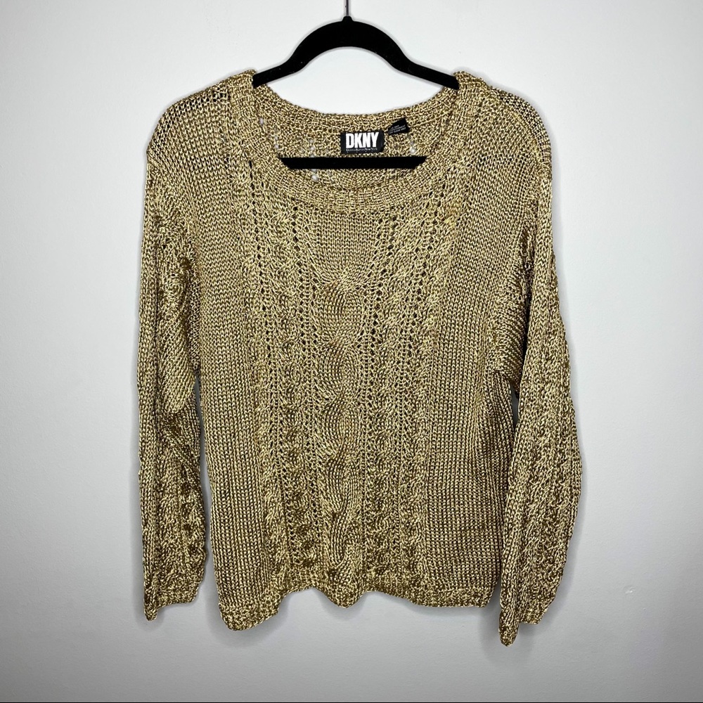DKNY Gold Chuncky Sweater